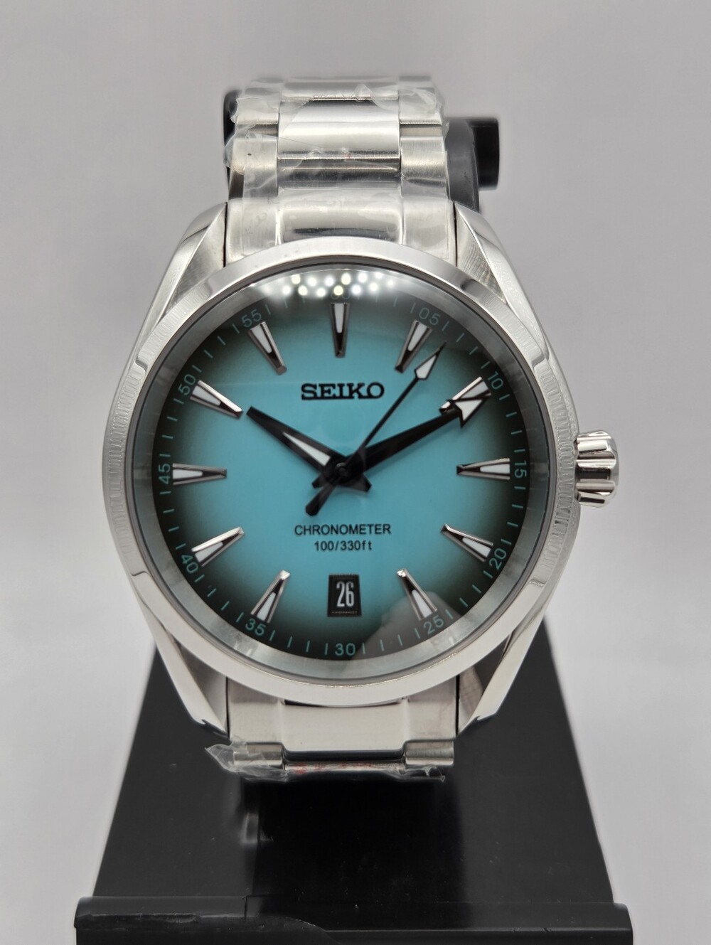New Seiko Mod 41mm Automatic Watch Aqua Terra Homage